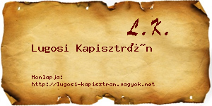 Lugosi Kapisztrán névjegykártya